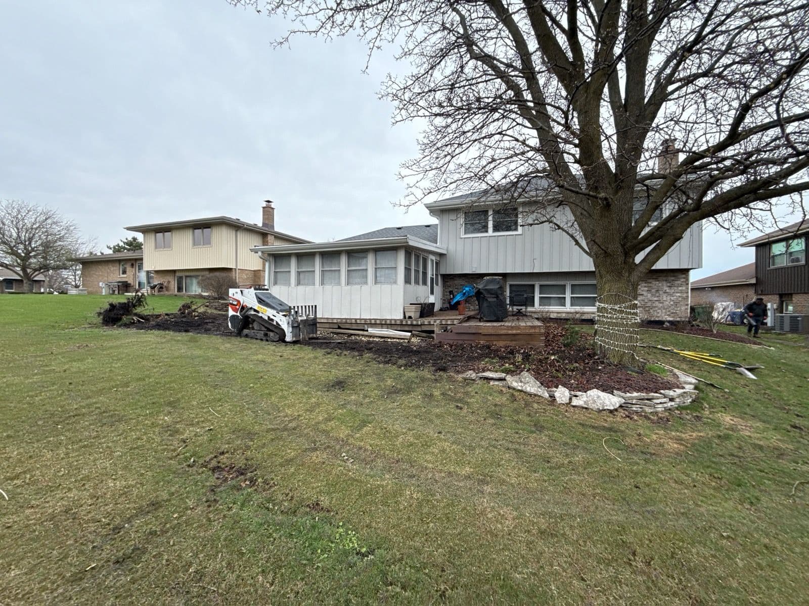 Yard Transformation in Action by Ducky Landscaping image